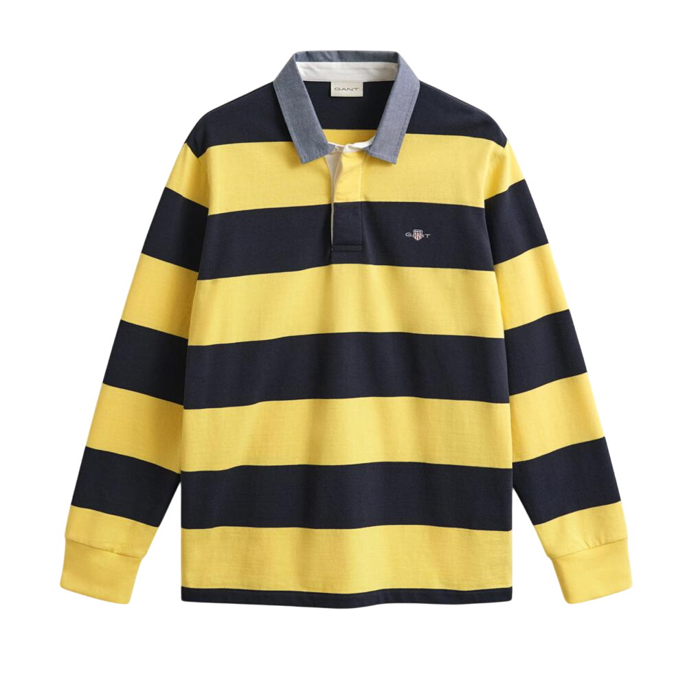 GANT Chambray Collar Striped Heavy Rugger